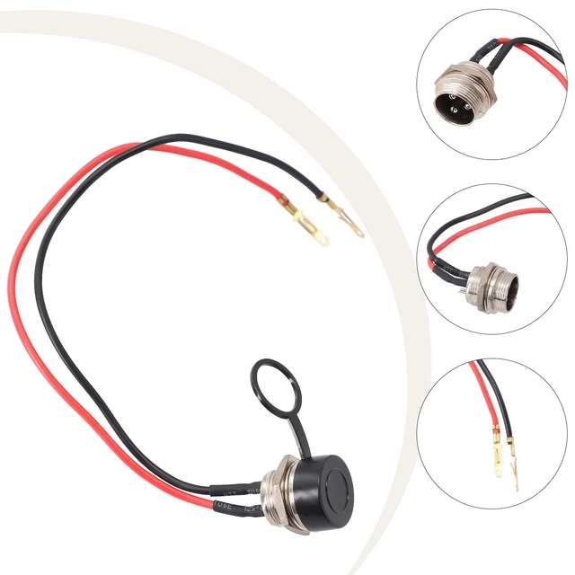 UNIVERSAL BATTERY CHARGER Connector 3 Pin Inline Socket for Electric
