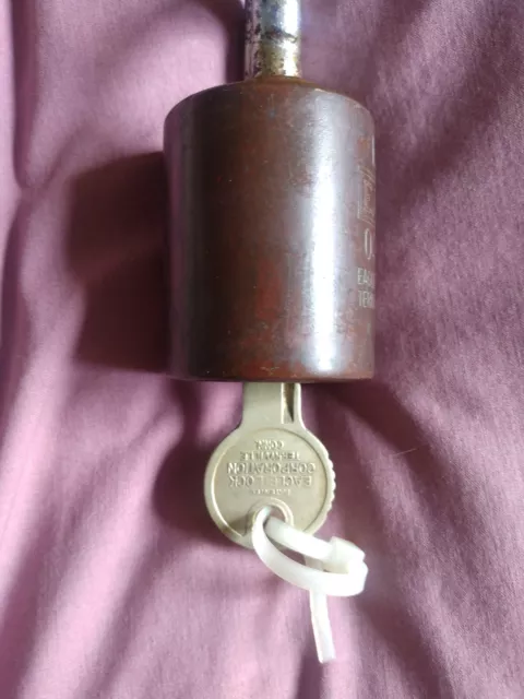 Eagle Lock Corporation, IRS Padlock with Key, vintage, [03708]