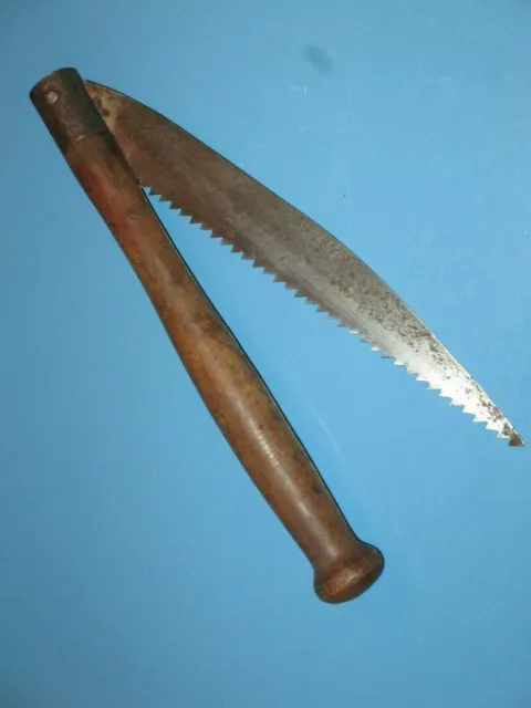 ancien grand couteau scie de Métier horticole viticole / compagnon