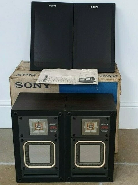 SONY APM 500 2 Way Speakers With Original Box Manual EUR 96 07