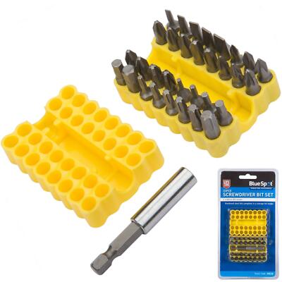 33Pc set punte magnetico di potenza in acciaio cromato Phillips fessurata HEX Torx Pozi Teste 