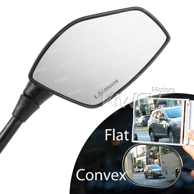 Magazi Style Fin convex rétroviseurs noir M8 8mm pour MBK Booster 50
