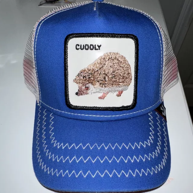 Goorin Bros Animal Farm Trucker Baseball Snapback Hat Cap Leave It Beaver  Gray