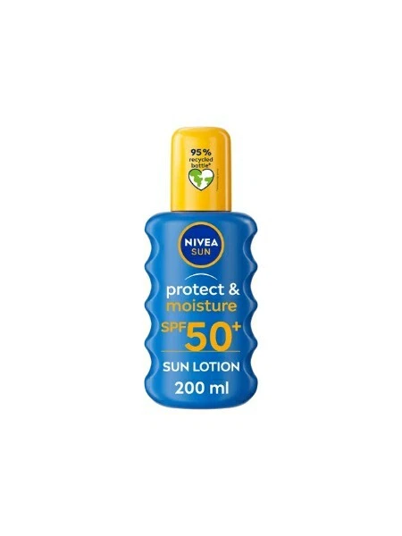 NIVEA SUN Protect & Moisture Sun Lotion SPF 50 crema solare spray (200 ml)