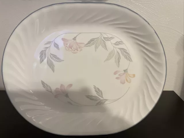 Corelle PINK TRIO 12 1/4" x 10" Oblong/Oval Serving Platter