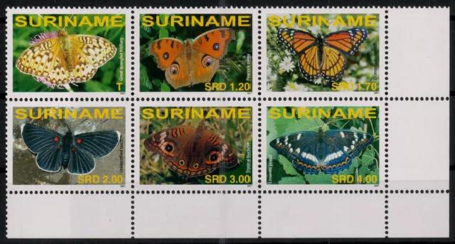 Surinam; Schmetterlinge 2007 kpl. **  (10,-)