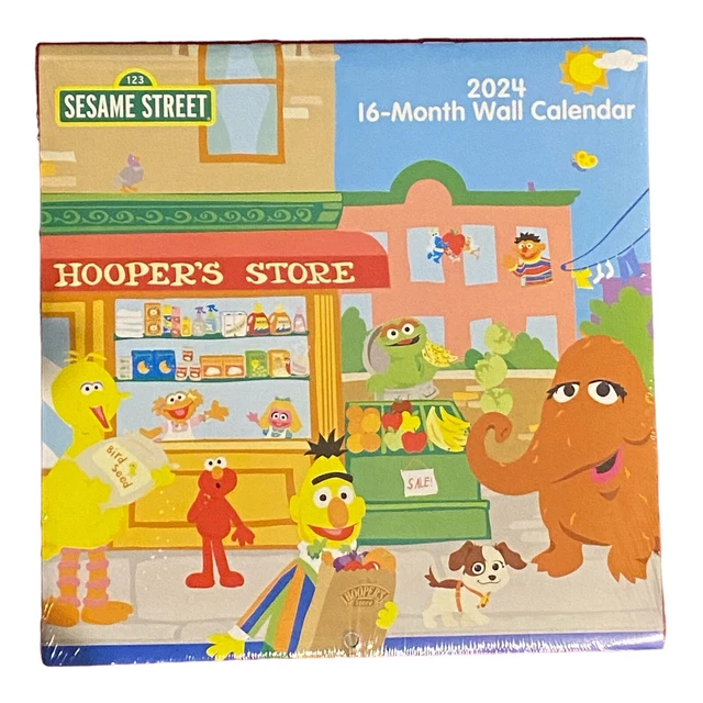 SESAME STREET 2024 16Month Wall Calendar 2.99 PicClick