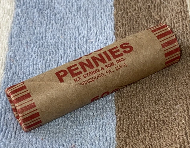 1 US Lincoln Wheat Cent Penny Roll 1908 IHC/1909 VDB (50 Coins) Old Vintage 3
