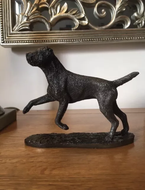 Border Terrier - Figurine / Statue / Working Dog / Bronze / Dogs - Terriers