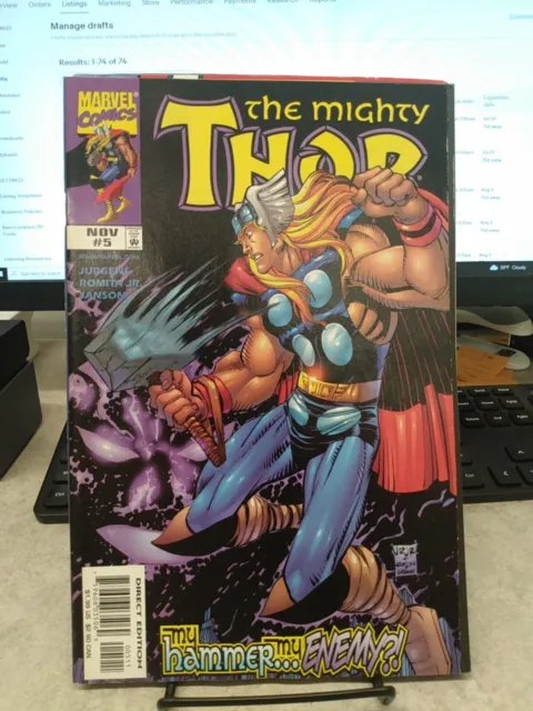 The Mighty Thor #5 Marvel Comics November 1998 Avengers John Romita Dan Jurgens
