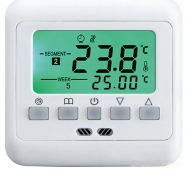 Thermostat Ambiant Programmable Flush LCD Programmation #741