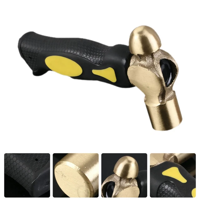 Kurzer Griff Design flacher Hammerkopf Messing Jewelry Making Hammer für Schmuck