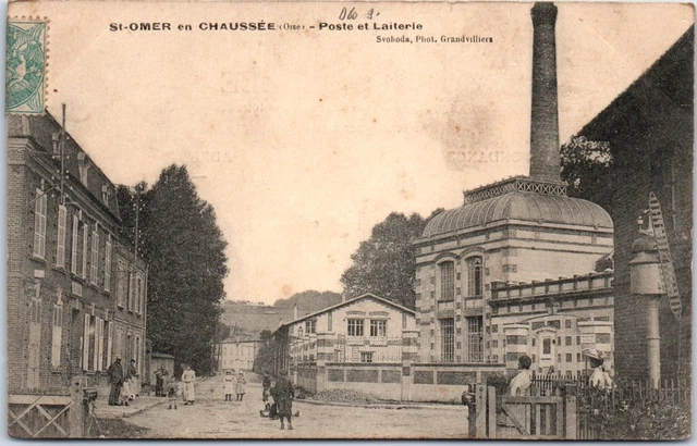 60 SAINT OMER EN CHAUSSEE - poste et laiterie.
