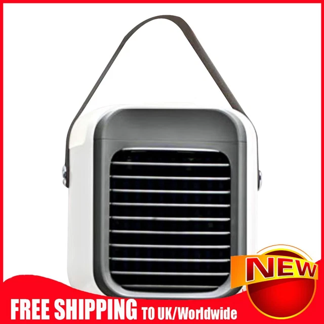 Personal Air Cooler Evaporative Air Conditioner Desk Cooling Fans (White)