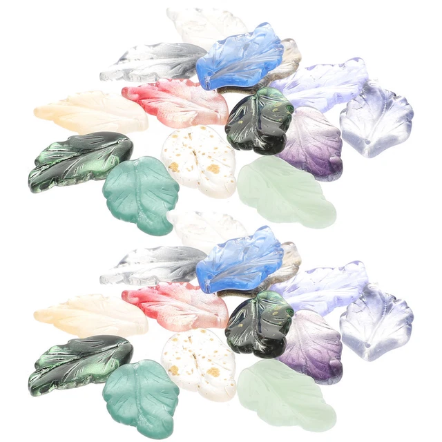 40 Pcs leaf charm pendant Anhänger Für Die Schmuckherstellung Bulk-Schmuck Ch