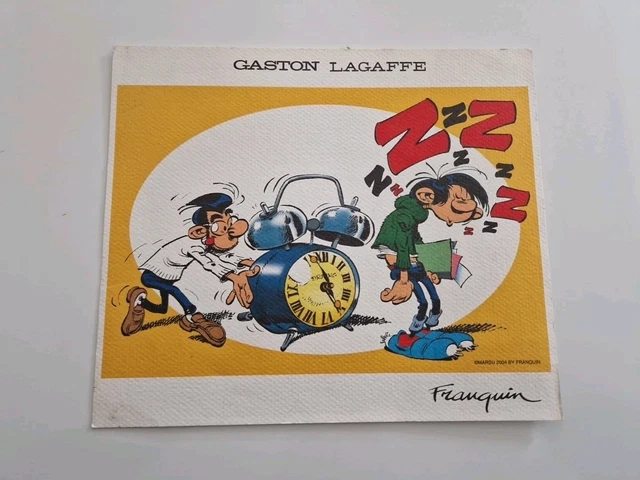 Figurine Gaston Lagaffe - Réveil Et Oreiller - Marsu By Franquin 2004 - TBE
