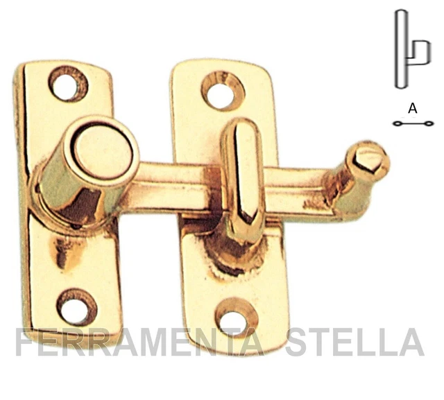 Tavellino A Scatto Con Incontro Da 25 Mm - In Ottone Bronzato, Confezione Blister, Per Serrature E Mobili