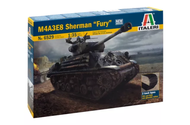 Italeri 6529 - 1/35 WWII US M4A3E8 Sherman Fury - Neu