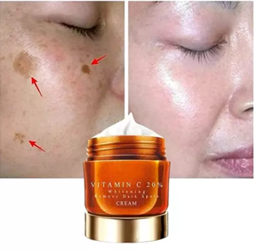 Crema Vitamina C Para La Cara Elimina Manchas Oscuras Pecas Natural Hidratante