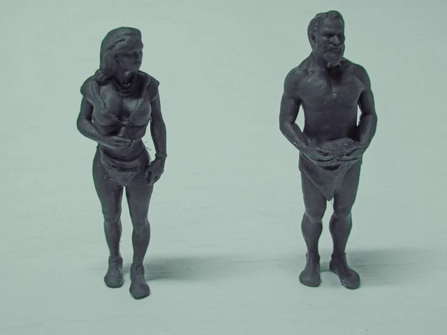 Cro-Magnon couple sexy female resin models  1/24 scale! very detailed!