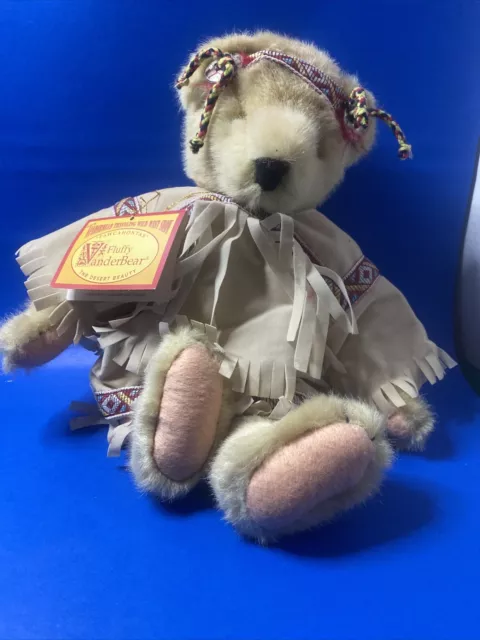 Fluffy Vanderbear Plush Bear Pawcahontas The Desert Beauty 13" Wild West 1991 2