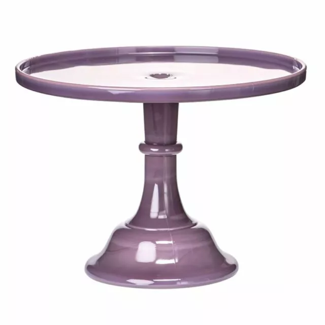 Mosser Glass 12" Cake Plate | Egg Plant