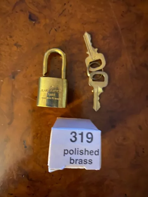 LOUIS VUITTON Brass Lock and 2 Keys Set #319 230053