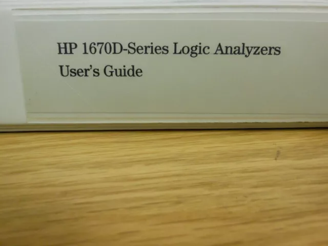 HP/Agilent 1670D-Series Logic Analyzers Users Guide Loc:112