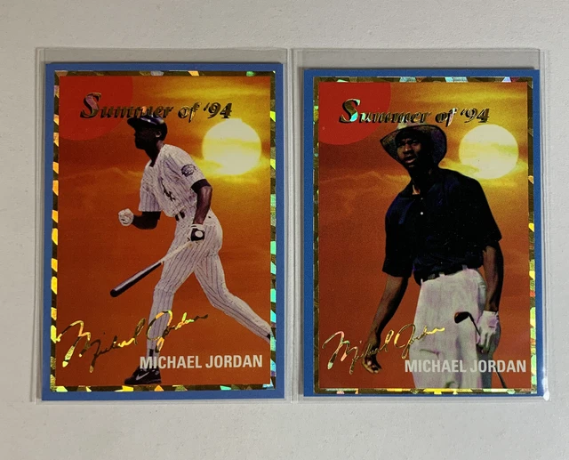 Michael Jordan Summer Of 94 Baseball & Golf Promo Cards Bulls HOF NM