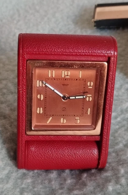Montre De Bureau Vintage Sèvres-Arona De 1970 - Mécanique Manuelle, Boîtier Doré, Dans Sa Boîte D'origine