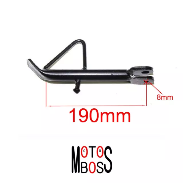 190mm Side Stand/Kick Stand/Spring/ Nut GY6 Scooter Moped 50 80 125 150cc Parts