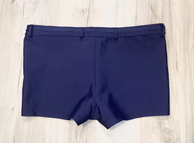 PRADA VINTAGE MEN’S Sexy Swim Shorts Sz 32 / 48 Navy Blue Tight Short ...