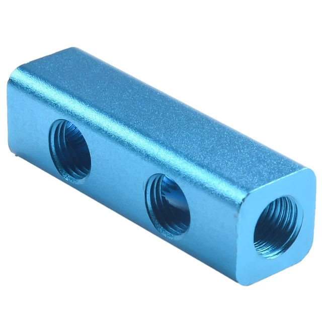 Premium Quality 14 Port Hose Air Compressor Manifold Block Splitter Blue