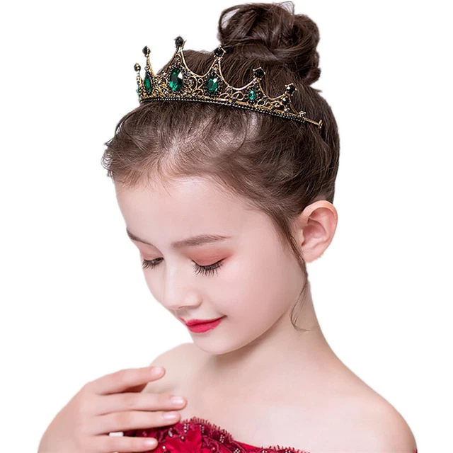 Wedding Vintage Crystal Tiara Baroque Girl Birthday Party Bridal Crown Headdress