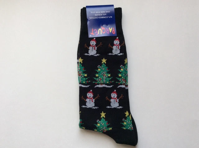 1 Pairs Mens Novelty Christmasholidaysocks*  Nwt *Sz 10-13 * Fun! Combed Cotton