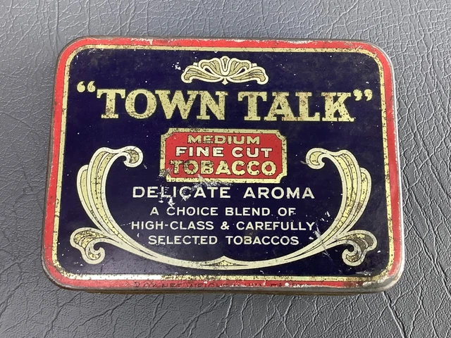 town talk tobacco tin MILD Vintage Australian - EMPTY $42.99 Vintage TOWN TALK MILD FINE