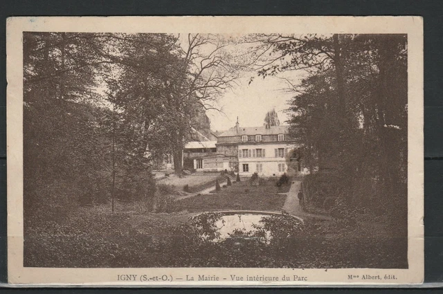 CPA 91 IGNY la mairie Etat superbe