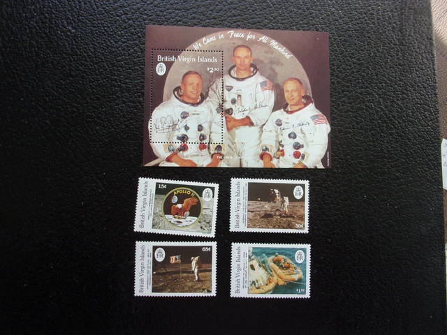 ILES VIERGES - timbre yvert/tellier n° 626/629 bloc 57 n** MNH (Z45)