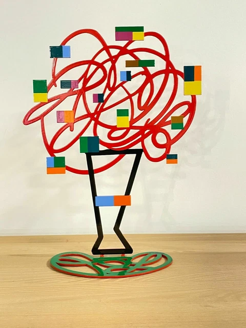 Escultura de metal "Ramo rojo" de DAVID GERSTEIN