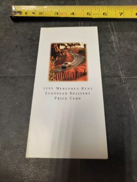 Vintage 1995 Mercedes Benz European Delivery Sales Brochure Book original