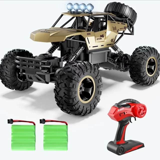 1:12 OFF-ROAD MONSTER Truck Remote Control Car with Dual Motors & LED ...