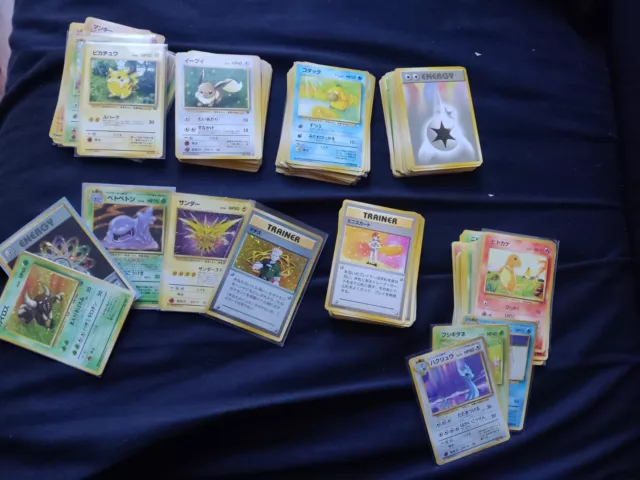 Pokemon Cards WOTC Japanese Base Jungle Fossil Rockets 1996 Job Lot Holos 200+