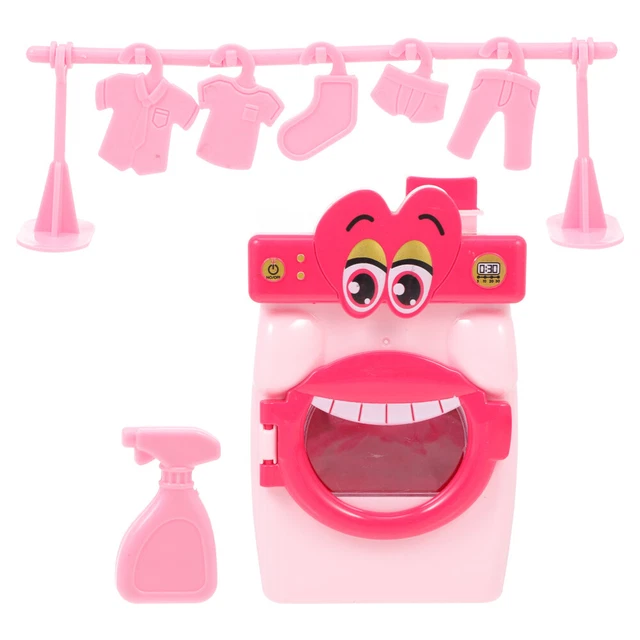 1 jeu de laveuse réaliste Lave-linge enfant Ménage semblant jouet
