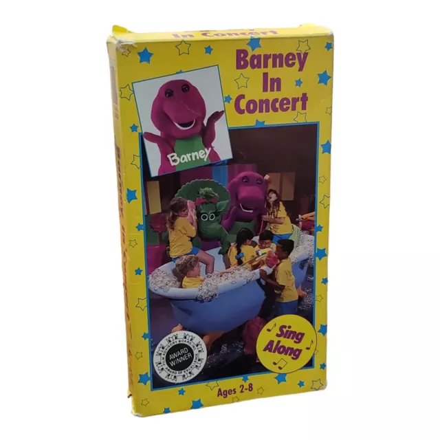 BARNEY - BARNEY in Concert (VHS, 1991) Sing Along Songs Video Tape ...