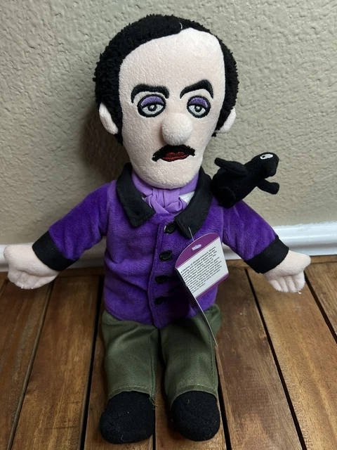 Edgar Allen Poe Little Thinkers Plush Doll Halloween Gothic