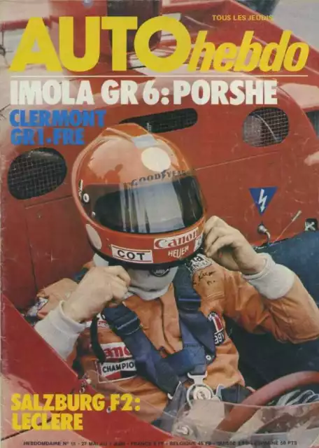 AUTO HEBDO n°15 du 27 Mai 1976 IMOLA Gr6 CHARADE