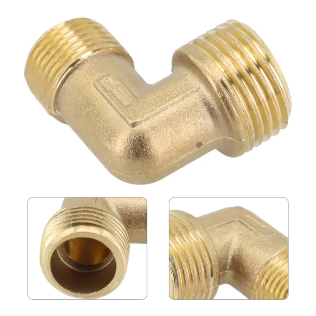 Robust Brass 20 5 16 5mm Male to Male Thread 90 Degree Elbow Connector