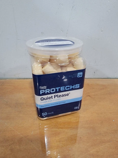 Flents Protechs Quiet Please Sleep Ear Plugs, NRR 29 (50 Pair)