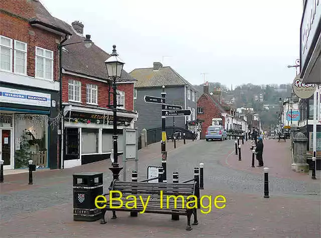 Photo 6x4 Cliffe High Street and Lewes Bridge, East Sussex New Year&#039; c2009