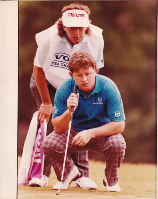 Original Press Photo Golf Ian Woosnam with caddie Volvo PGA Championship 27.5.91